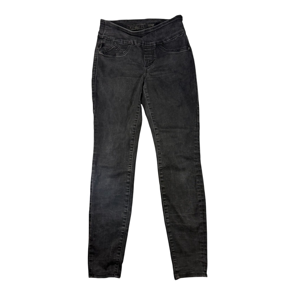 Rock & Republic Denim Rx Fever Leggings Womens 8 Black Pull On Skinny Jeans